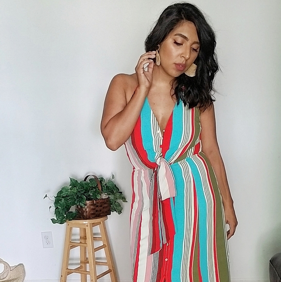FANCY SEEING YOU HERE STRIPE MAXI DRESS - Picture 11 of 13